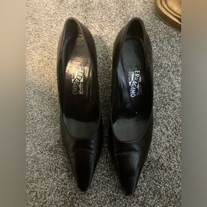 Salvatore Ferragamo pumps work wear shoes in brown